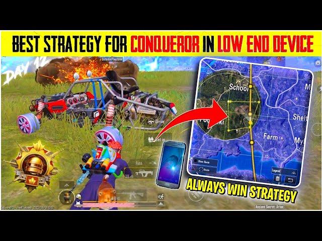 Best Conqueror Strategy for Low-End Devices | C3S7 Solo Conqueror Day 12 | Solo Conqueror Rank Push