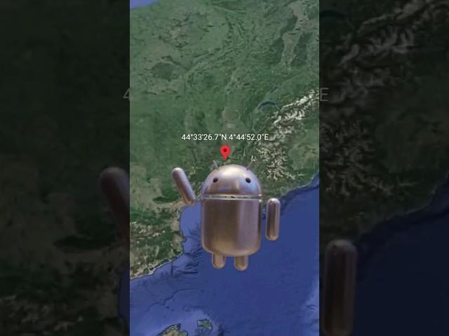 I found android on Google Earth  #shorts #googlemaps