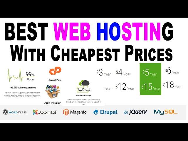 best web hosting 2024 reviews cheapest web hosting company $1 a year with cPanel and Free SSL