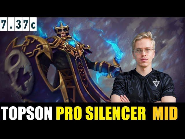 TOPSON [SILENCER] MID 7.37C - DOTA 2 HIGHEST MMR MATCH #dota2  #dota2gameplay  #topson