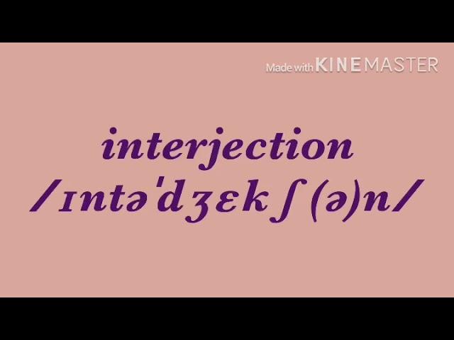 Interjection