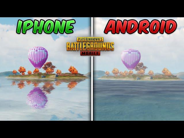 iPhone vs Android (Graphics Comparison) PUBG Mobile Ultra HD Gameplay iOS vs Android