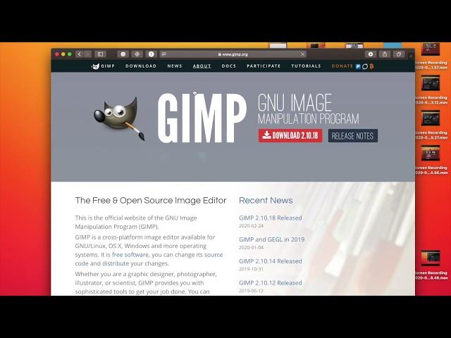 How To Install Gimp on Mac