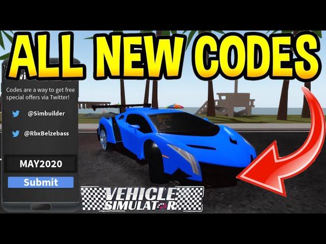 Vehicle Simulator New Codes (JUNE CODES) |Roblox