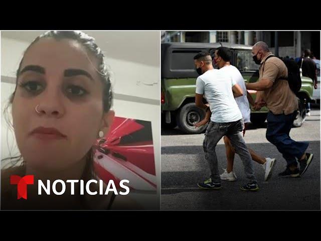 "Hoy vi la dictadura en mi país", dice joven cubana | Noticias Telemundo