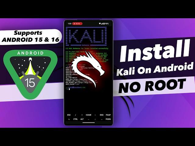 Install Kali Linux NetHunter With GUI On Android (NO ROOT) // Kali Linux On Android