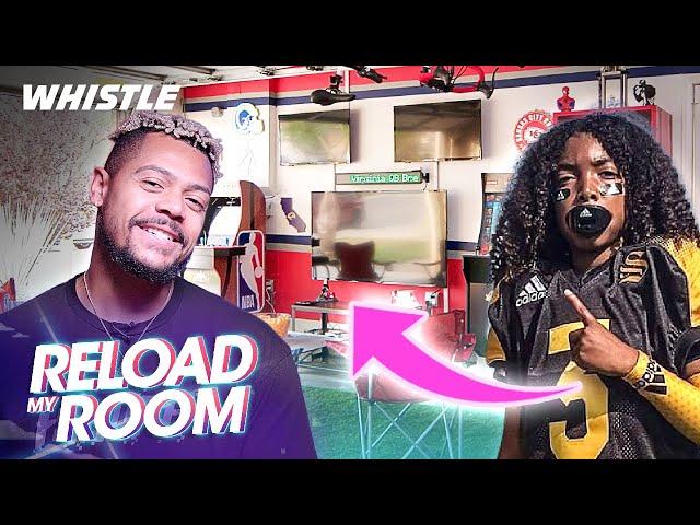 14-Year-Old QB Prodigy SURPRISED With INSANE Football Gaming & Workout Room!