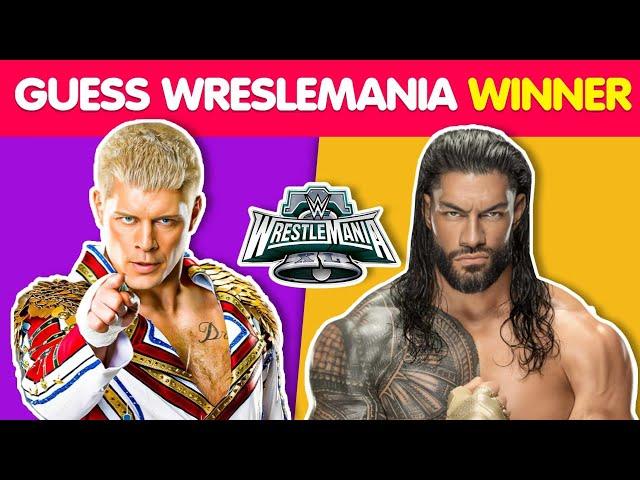 Can You Guess WWE WrestleMania Winners From 1986 to 2023? 