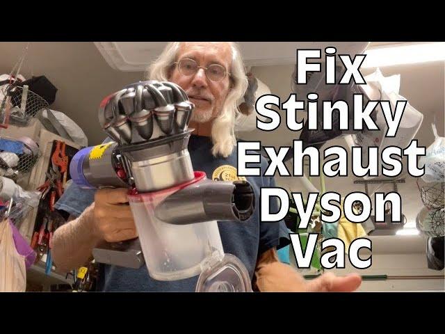 How to remove smell from Dyson hand held Vacuum