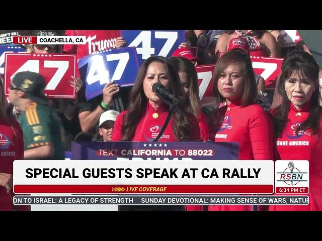 FULL SPEECH: Vietnamese American Beti Lapson Luu Speaks at Trump Rally in Coachella, CA - 10/12/24