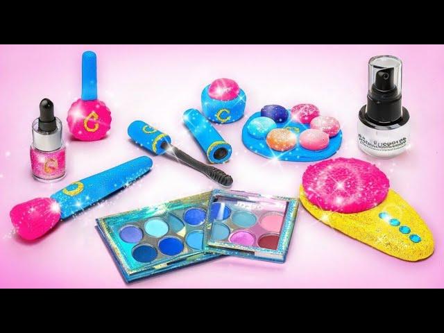 Cómo hacer un set de maquillaje brillante estilo princesa  Bricolaje fácil con arcilla 