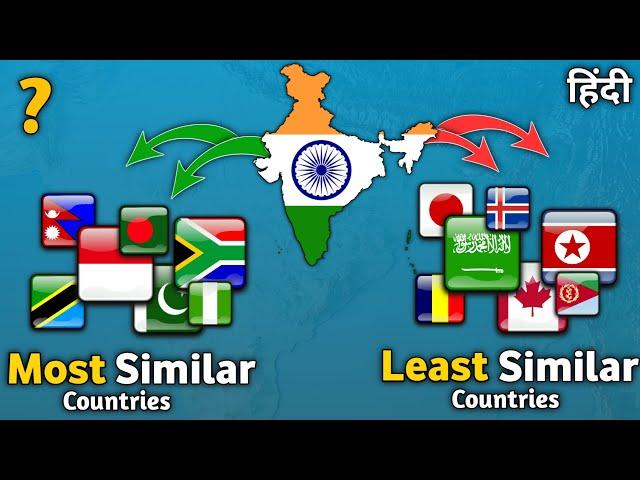 Most And Least Similar Countries To India | Which Countries Are Similar To India | Top Countries