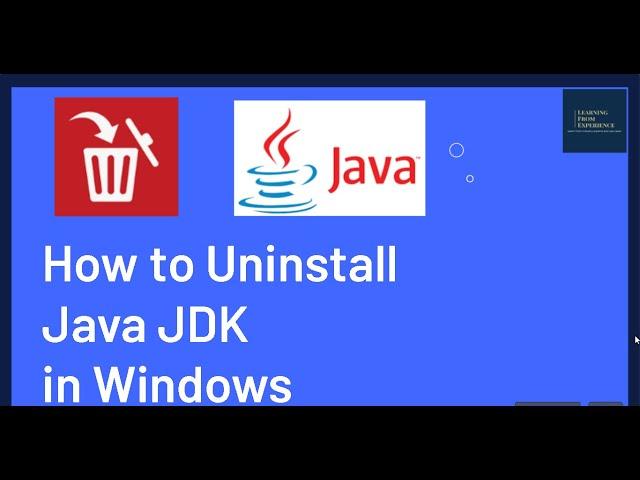 How to Uninstall Java (JDK) on Windows 10