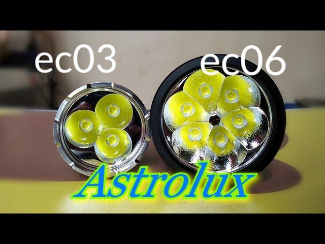 Beamshot test Astrolux ec03 & ec06 | senter super terang | brightest Flashlight