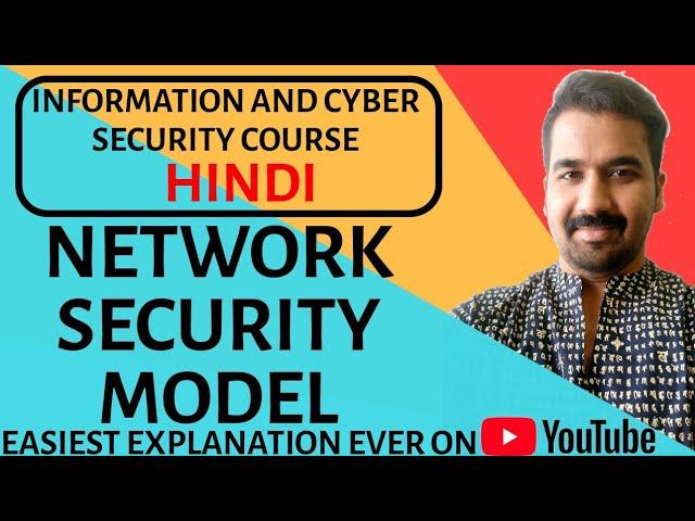 Network Security Model ll Information and Cyber Security Course Explained in Hindi