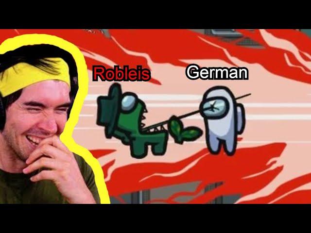 GERMAN JUEGA A AMONG US - MEJORES MOMENTOS CON (LENAY, ROBLEIS, DEMENTE...)