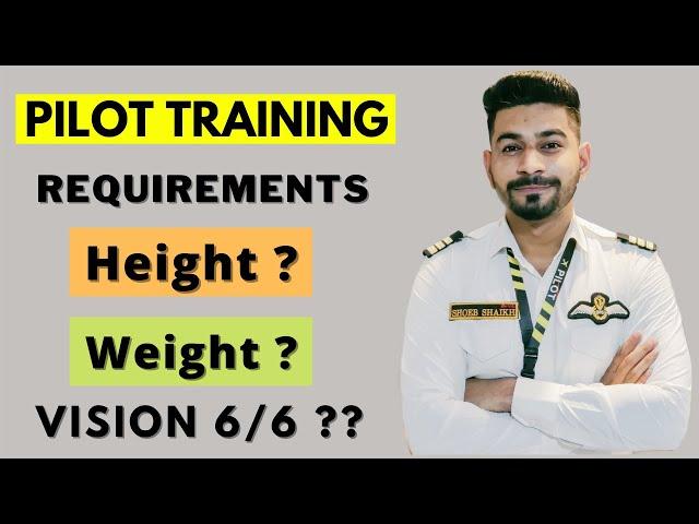 Height and weight requirement to become pilot / Can you become pilot if you wear glasses or lenses ?