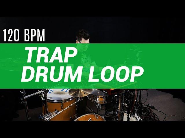 Trap drum loop 120 BPM // The Hybrid Drummer