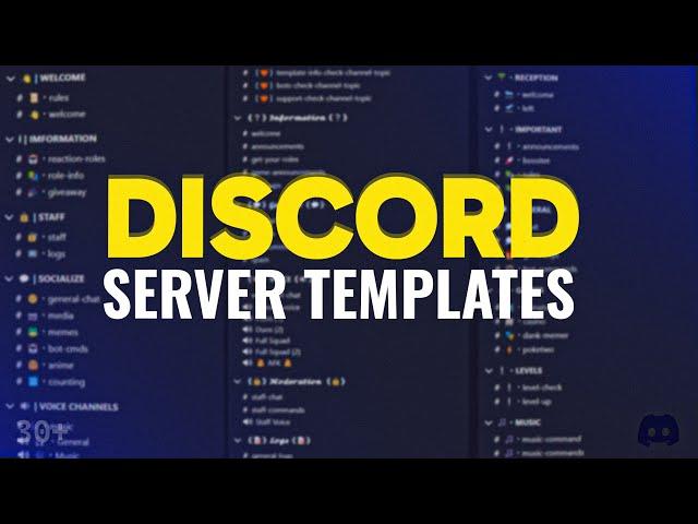30+ Discord Server Templates You Must Use To Save Time!