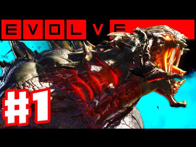 Evolve - Gameplay Walkthrough Part 1 - Evacuation! Hunters vs. Goliath Monster! (Evolve PC Gameplay)