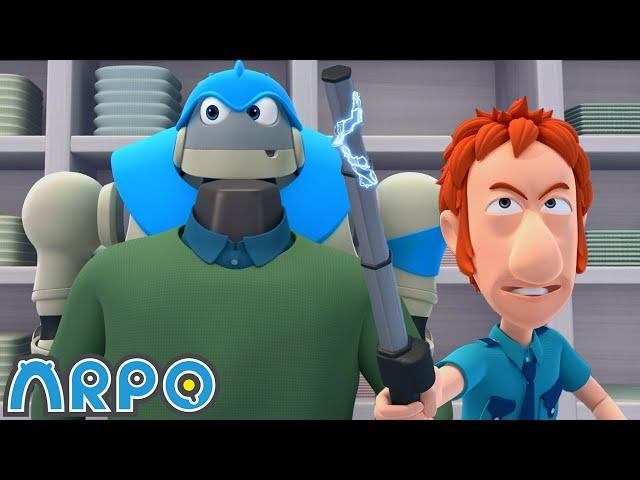 Hyper Hypermart! | Arpo the Robot | Funny Cartoons for Kids | @ARPOTheRobot