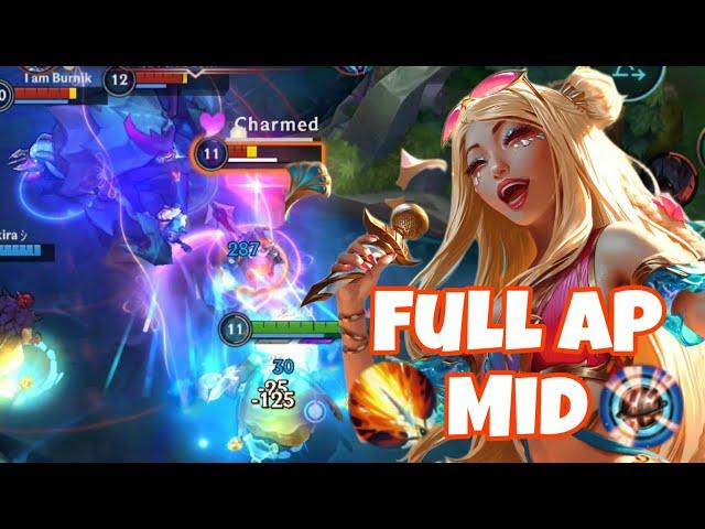 Ocean Song Seraphine Gameplay | Full AP | Mid | League of Legends: Wild Rift