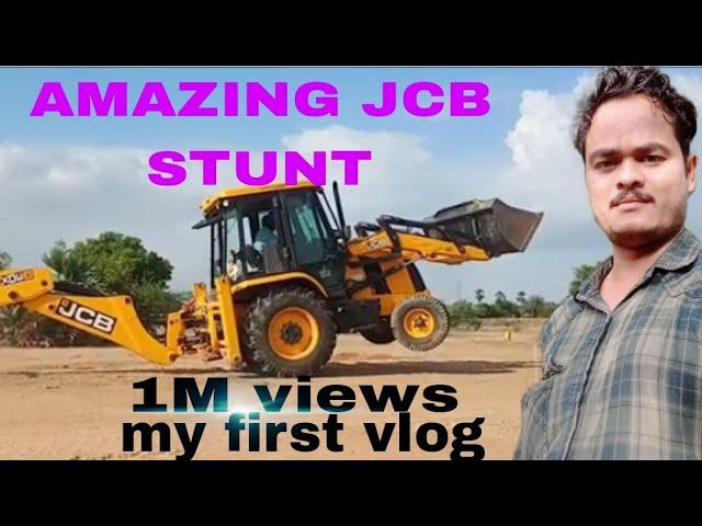 amazing jcb stunt ! 1M views // AMIT BHAI TECH JCB