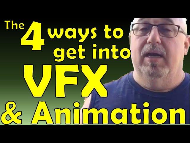 Here are 4 areas to get into a VFX or Animation Studio!   This video inspired me to start YouTubing!