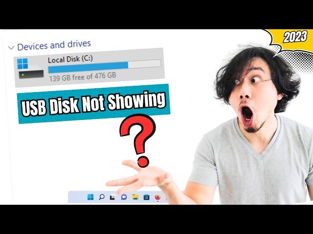 USB Detected But Not Showing in My Computer (BEST FIX) Windows 10/11