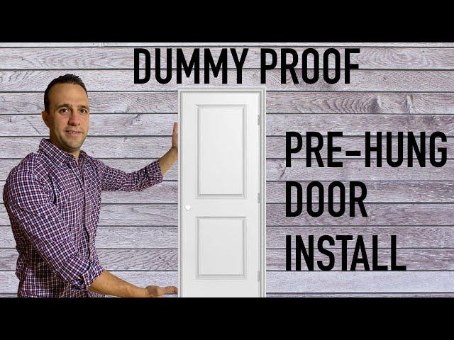 How to install a pre-hung door | The easiest and most efficient way to hang prehung door