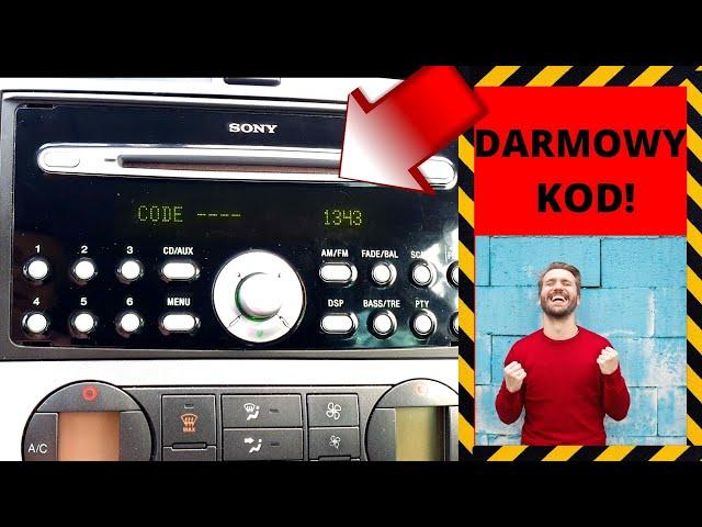 WHERE TO FIND CODE FOR RADIO FORD SONY 6000CD, PIN FOR FACTORY RADIO FORD, FT213