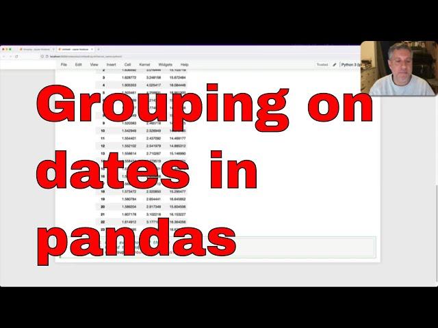 Grouping on dates in pandas