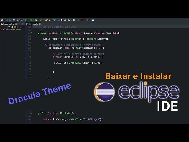 Eclipse IDE como baixar e aplicar theme dracula