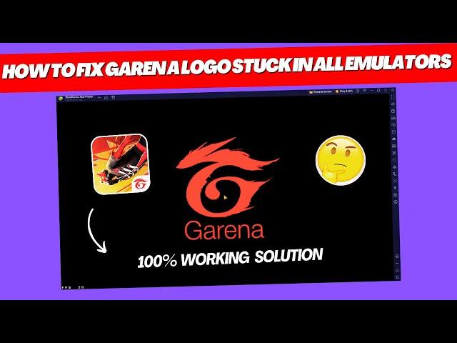 How To Fix Free Fire / Free Fire MAX Stuck on Garena Logo Problem in Any Emulator 2025