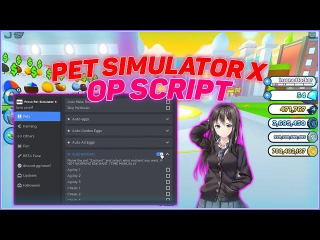 Roblox Pet Simulator X Script GUI | Auto Farm, Dupe Pets, Auto Enchant | Pet Sim x Script Exploit