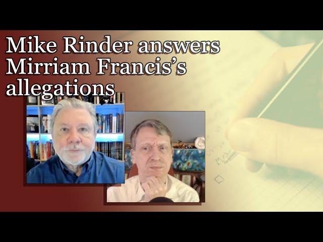 Mike Rinder answers Mirriam Francis's allegations