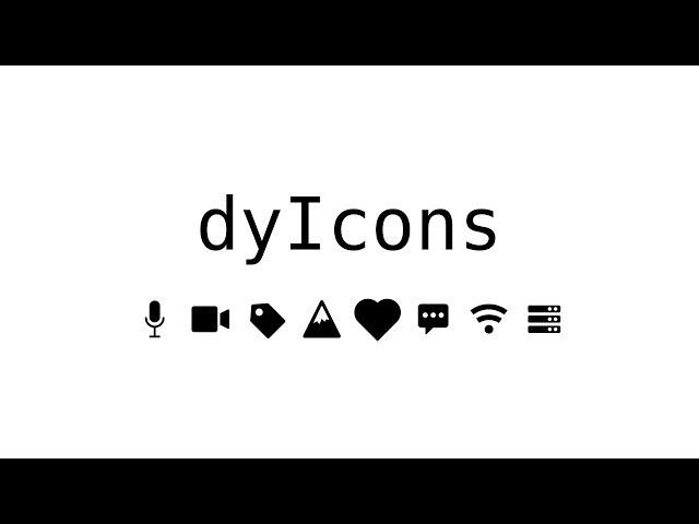 dyIcons - Free icons for your projects - Yusuf Shakeel