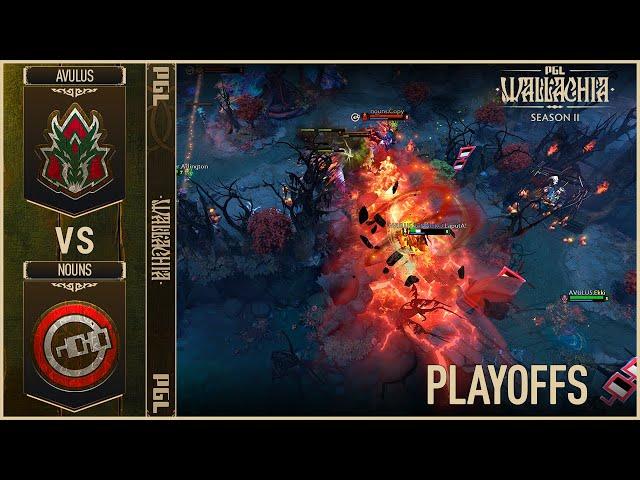 PLAYOFFS! AVULUS vs NOUNS - OFFICIAL HIGHLIGHTS - PGL Wallachia S2 | DOTA2