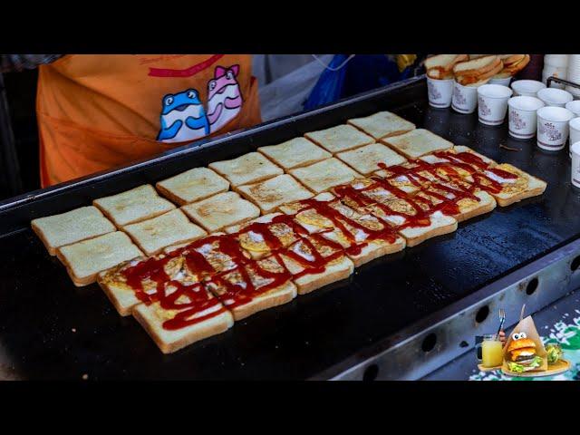  Korean Street Food - ONLY $1! SAME PRICE FOR 19 YEARS Toast, EAT IN LINE!