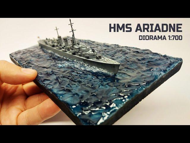 Морская диорама с кораблем HMS Ariadne от Revell