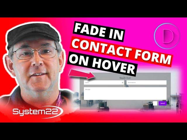 Divi Theme Fade In Contact Form On Hover Using CSS 