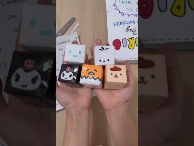 Sanrio squishies blind bag  #sanrio #squishy #unboxing #cinnamoroll #kuromi #pompompurin #asmr