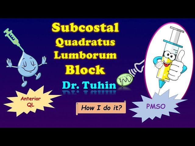 Subcostal QL Block I Anterior Quadratus Lumborum block - Subcostal Approach I Modified Subcostal QLB