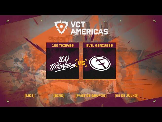 Evil Geniuses x 100 Thieves (Mapa 2: Bind) | VCT Americas