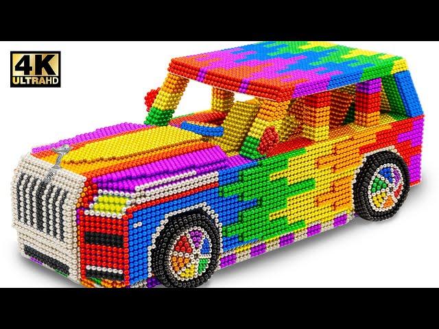 DIY - Construction Rolls Royce Cullinan Car From Magnetic Balls (Satisfying) | ASMR Video