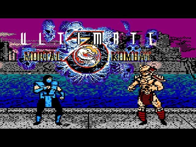 Ultimate Mortal Kombat 3 (Unl) (V3.23b) (NES Pirate) - NES Longplay - SubZero NO DEATH Playthrough