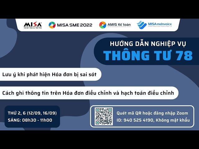 [Chia sẻ] HƯỚNG DẪN XỬ LÝ HÓA ĐƠN SAI SÓT VÀ LẬP, HẠCH TOÁN HÓA ĐƠN ĐIỀU CHỈNH - SÁNG 12/09