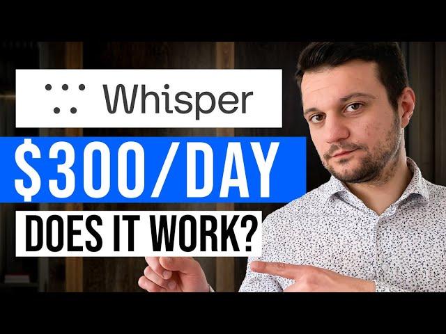 How To Make Money Using Whisper AI Speech To Text (Step by Step)