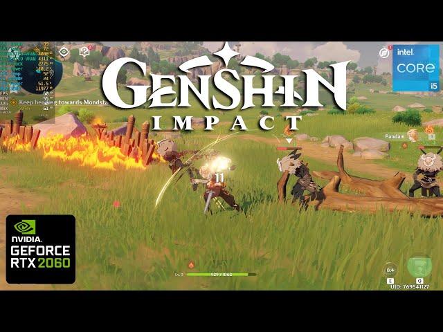 Genshin Impact 4.5 RTX 2060 FPS TEST | Genshin Impact RTX 2060 & i5 12400F Benchmark 1440p/4K