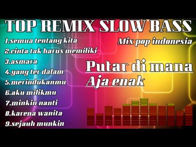 DJ REMIX CAMPURAN TERBARU 2024 POP INDO || SLOW BASS